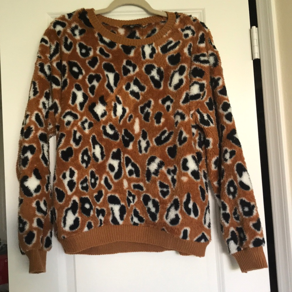 Animal print sweater